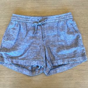 Drawstring linen shorts